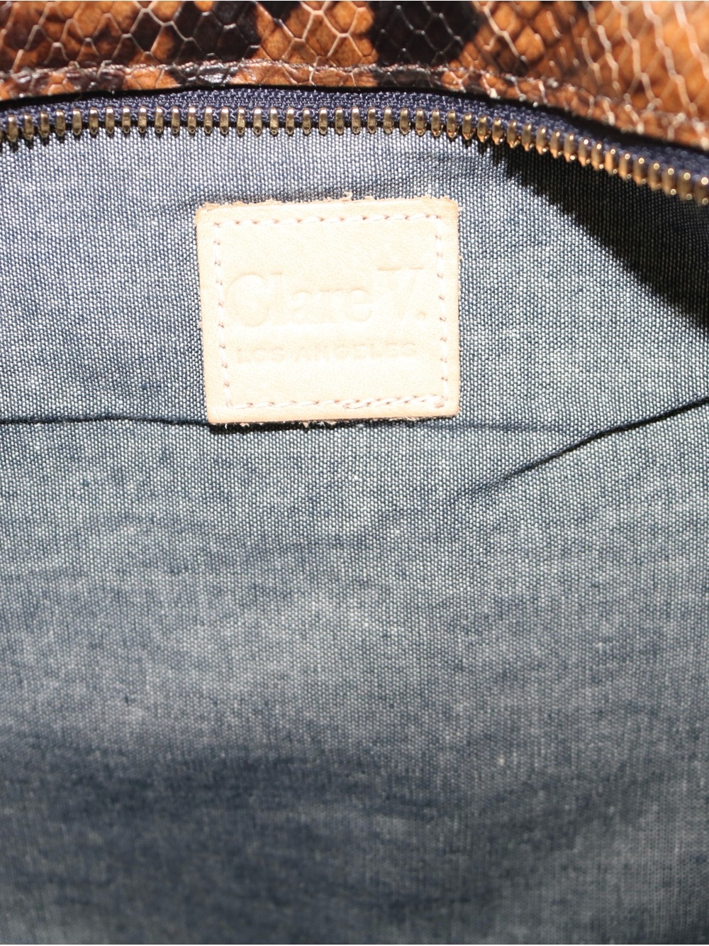 Clare V. Grande Belt Bag in Python - Picture 11 of 16